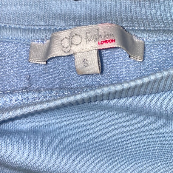 gb Fashion sweatshirt. Baby blue with some white and darker blue. Size small. - Picture 3 of 3